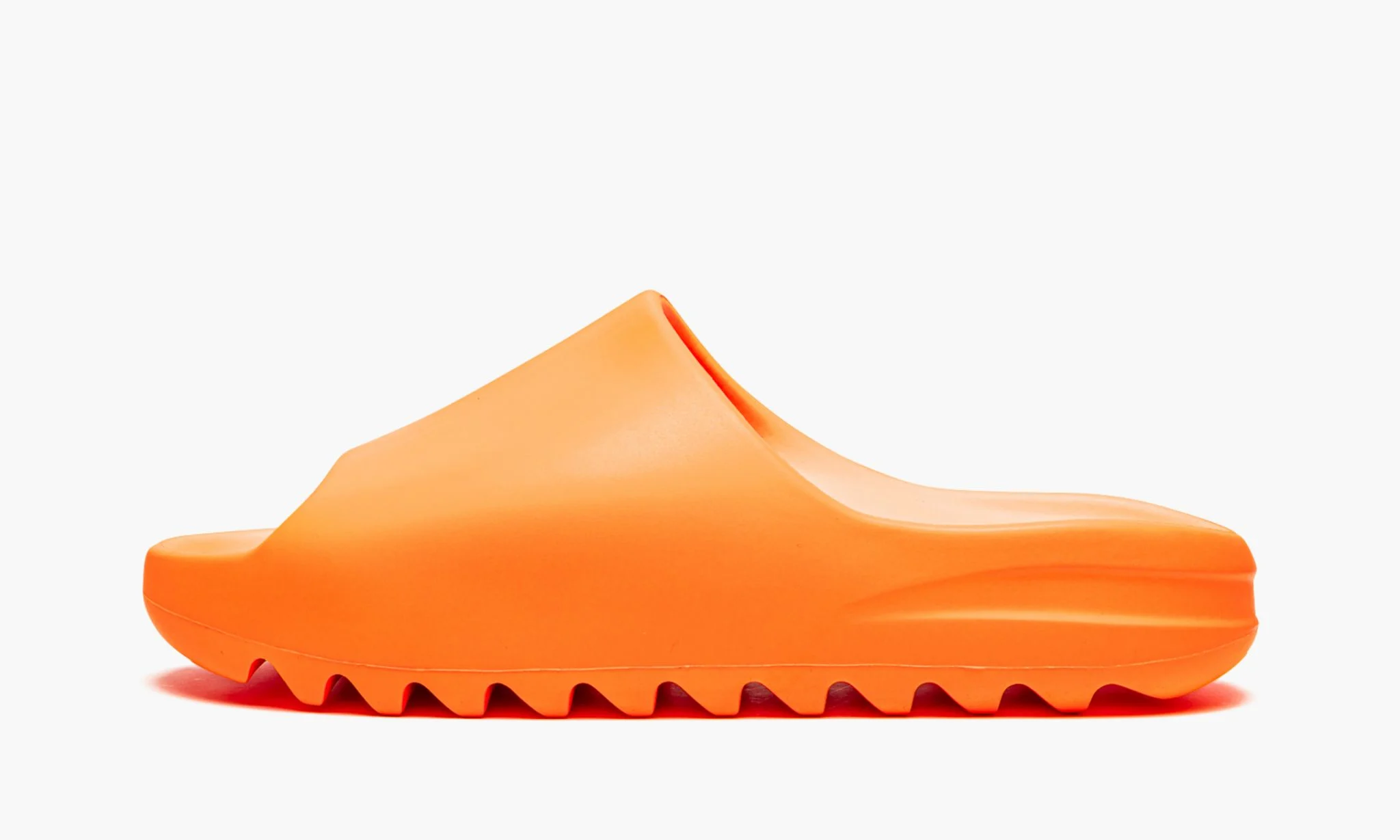orange yeezy slide
