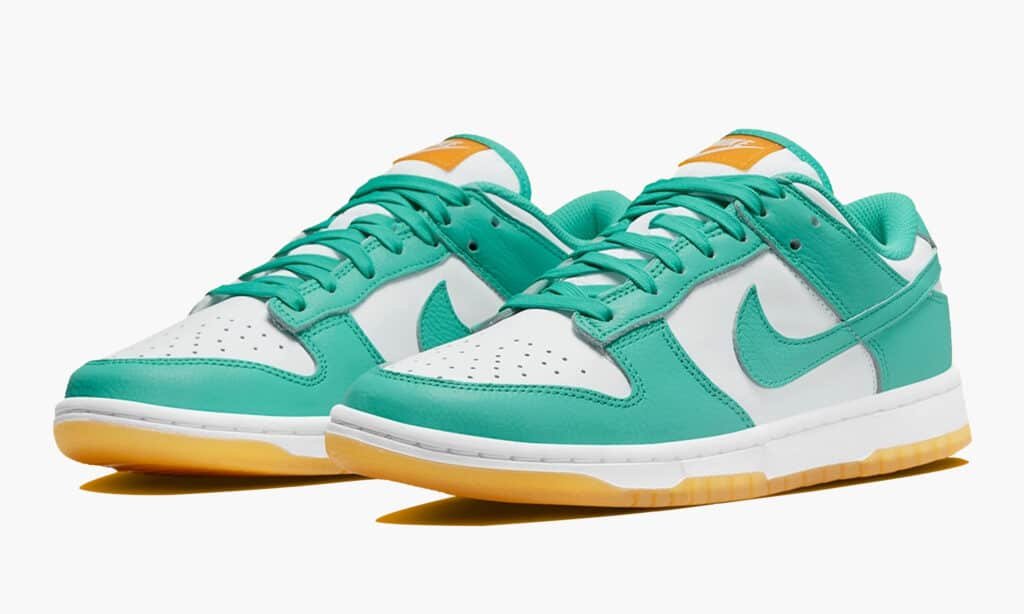 flykicks nike dunk low wmns white turquoise 2